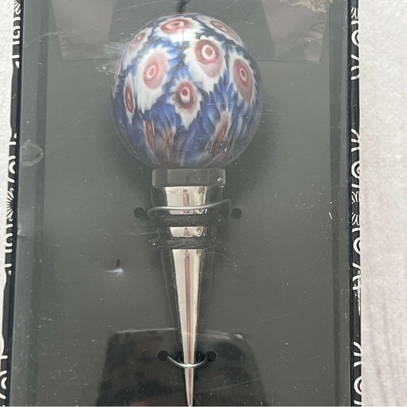Home Essentials And Beyond Art Glass Globe Wine Stopper New New in Box - Picture 3 of 5